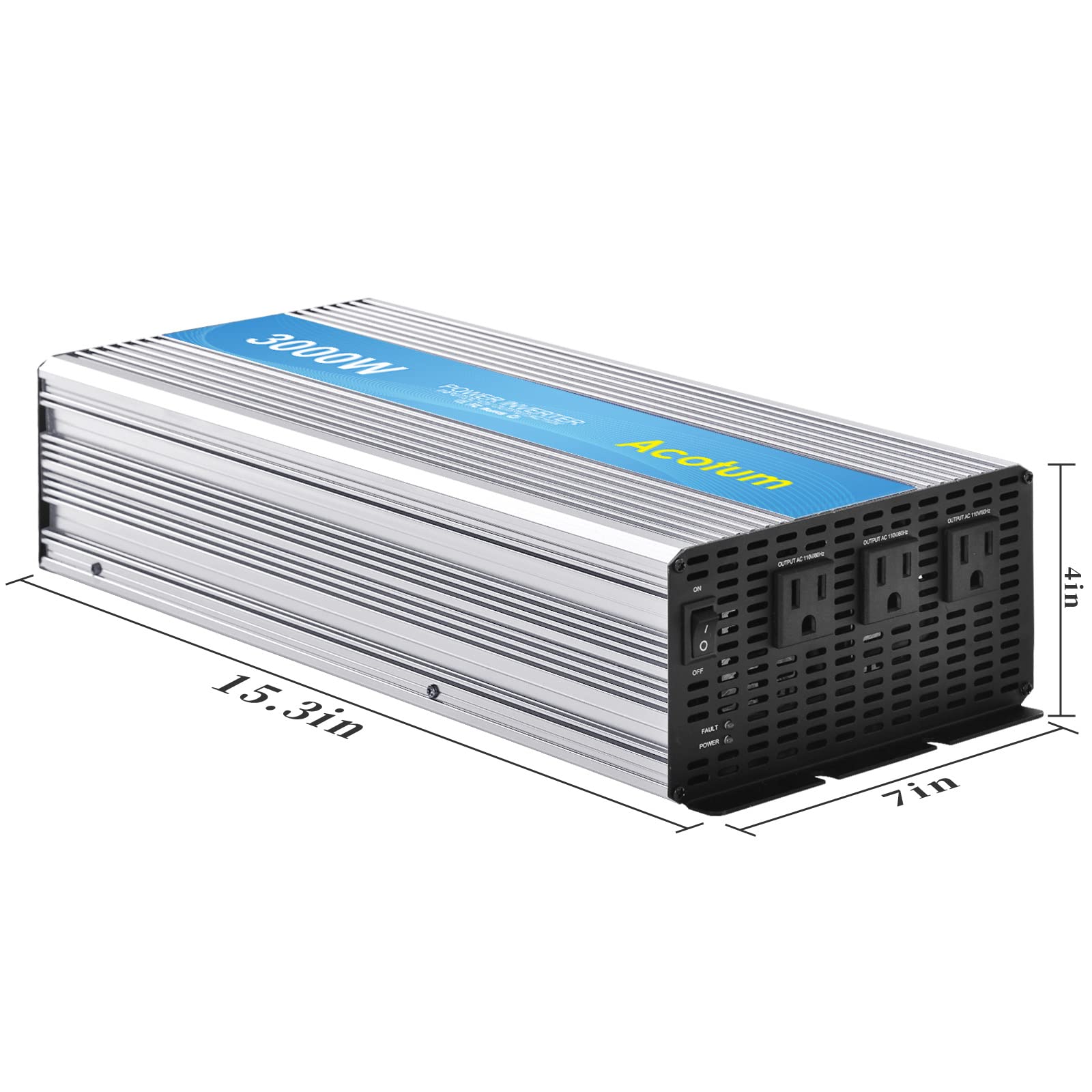 Amazon.co.jp: 3000W パワーインバーター 変形 正弦波 コンバーター